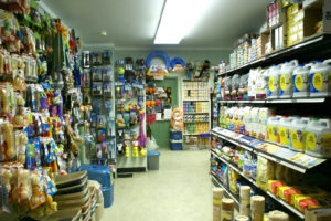 a store with shelves of products