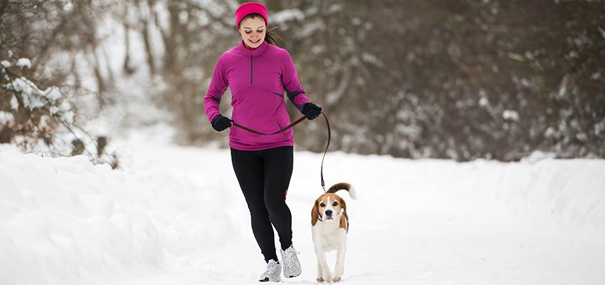 Winter running woman Meet Gladys