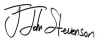 J. John Stevenson signature.