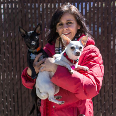 volunteer-month-2021-ivonne-attard-with-chihuahuas NSALA Volunteer Ivonne Attard